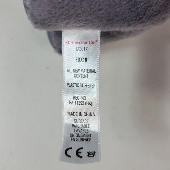 American Girl French Bulldog Pet Plush Gray Posable Magnetic Toy Bone 2017 FDX10 - Picture 12 of 13